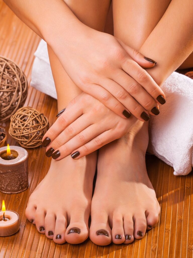 Natural nail manicure at Sophie's Nails Salon Edmonton