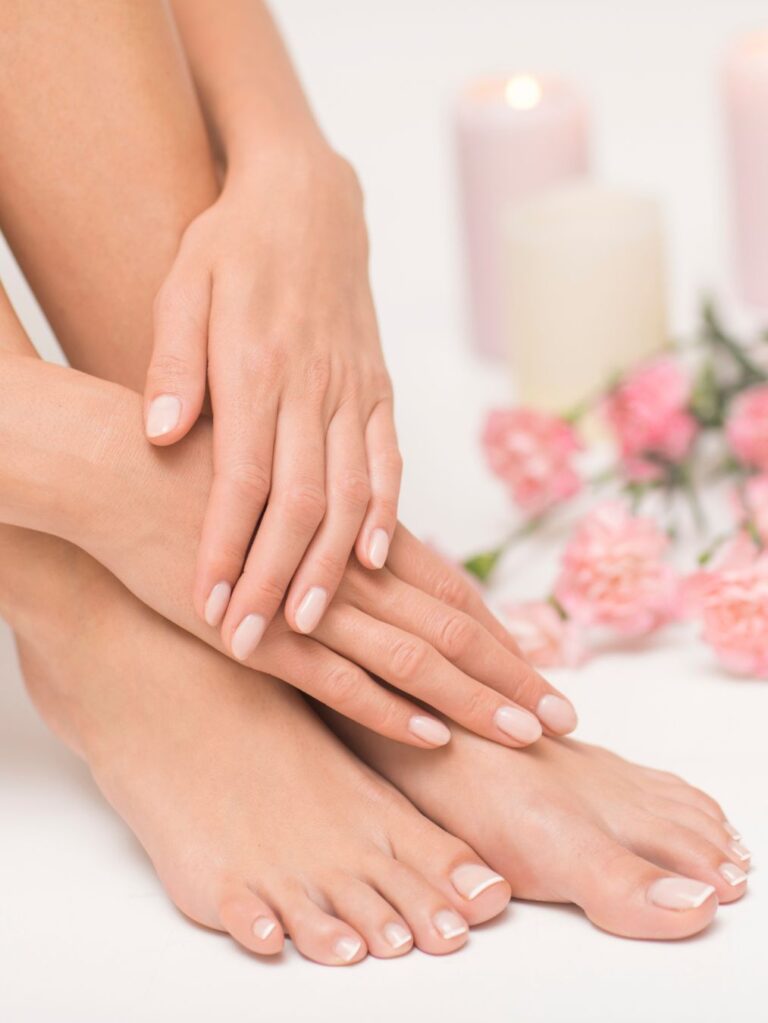 Natural nails manicure at Sophie's Nails Salon Edmonton