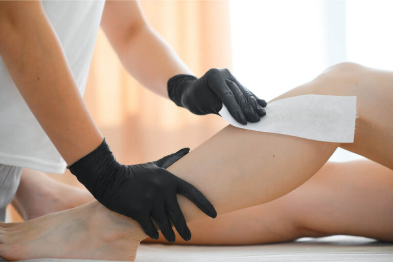 Professional leg waxing at Sophie's Nails Salon Edmonton