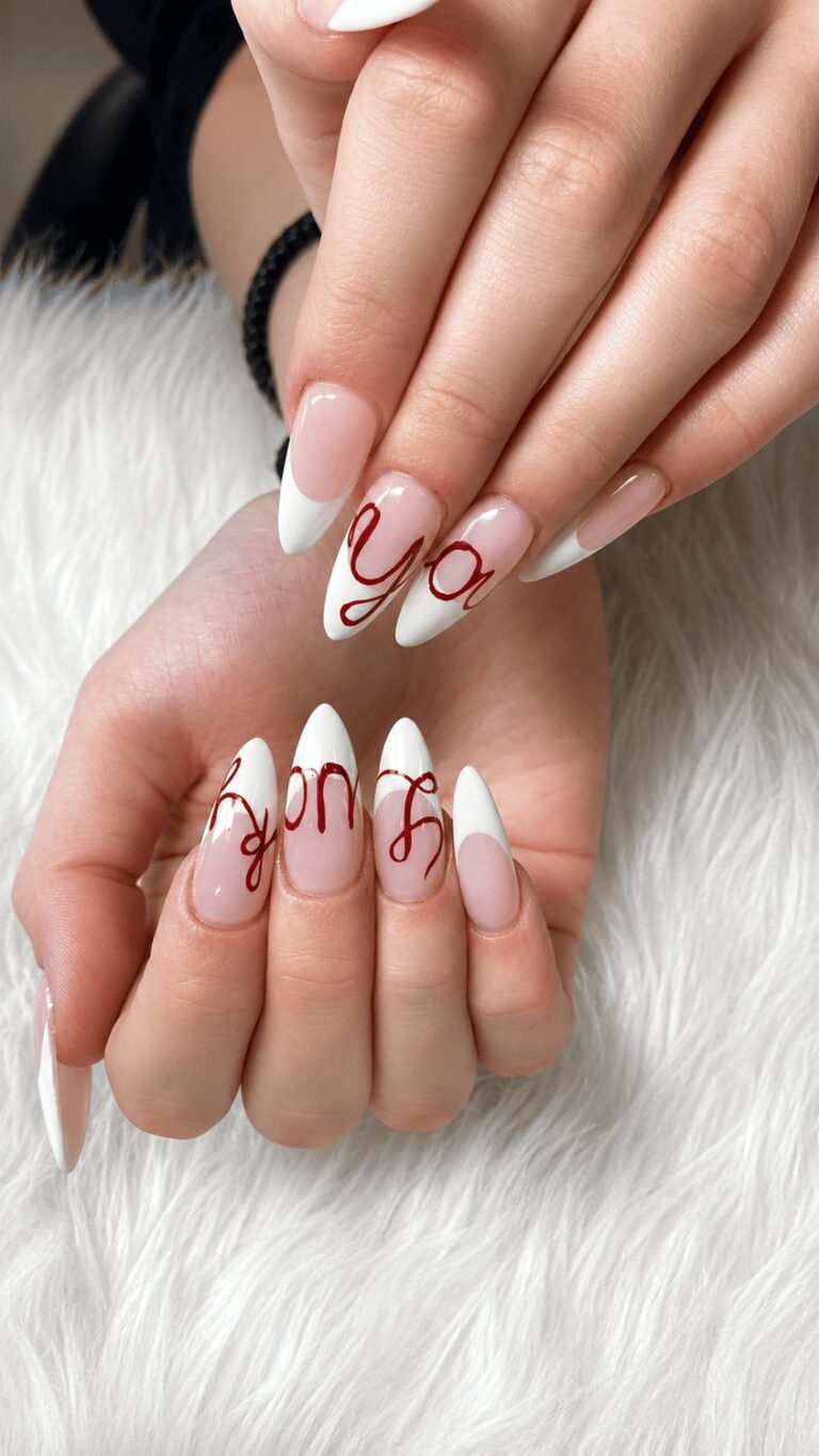 Glazed natural nails at Sophie's Nails Salon Edmonton