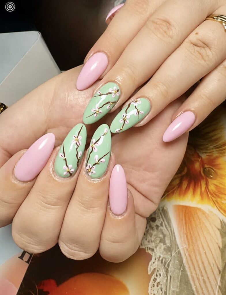 Colorful kids' nail design at Sophie's Nails Salon Edmonton