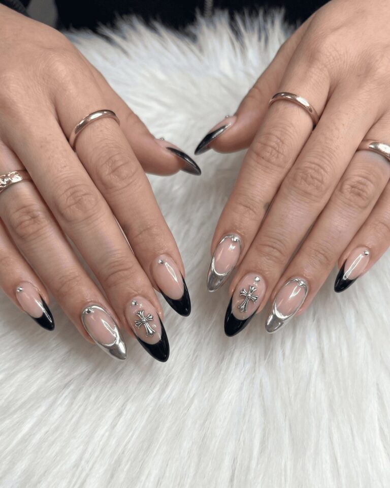 Mint blue gel nails at Sophie's Nails Salon Edmonton