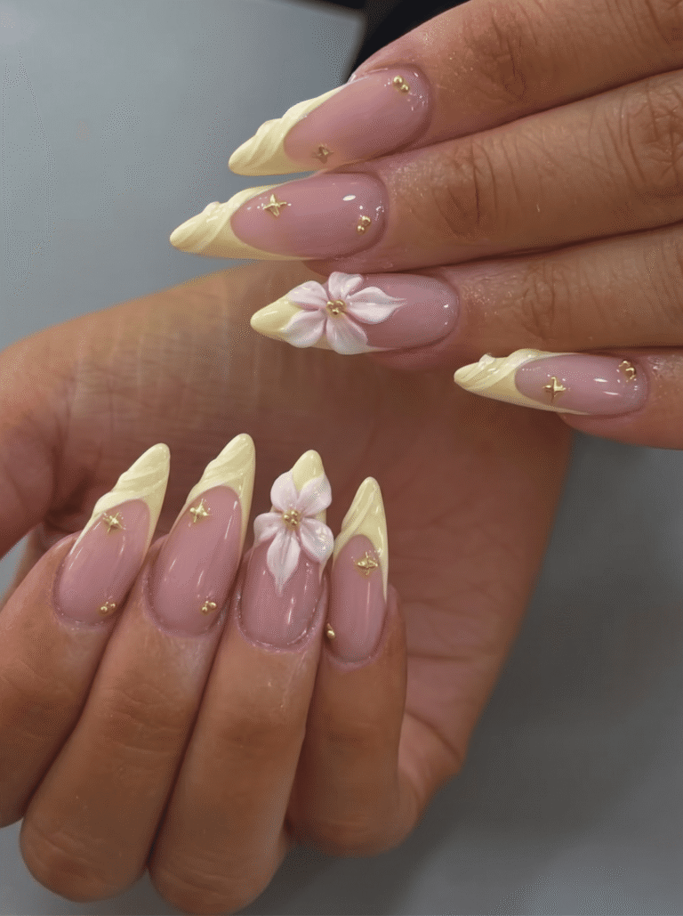 Trendy manicure design at Sophie's Nails Edmonton